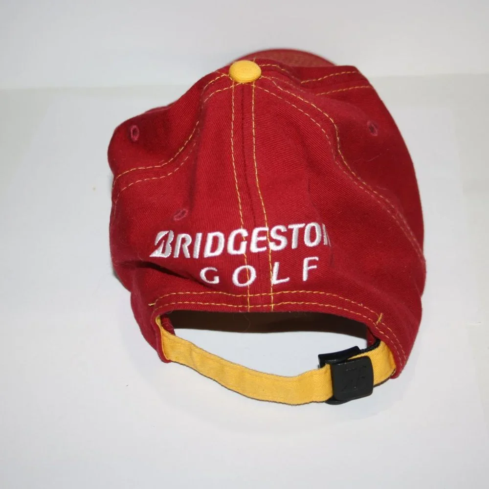 🔴⛳ Men’s Red Bridgestone Golf Hat · OS ⛳🔴